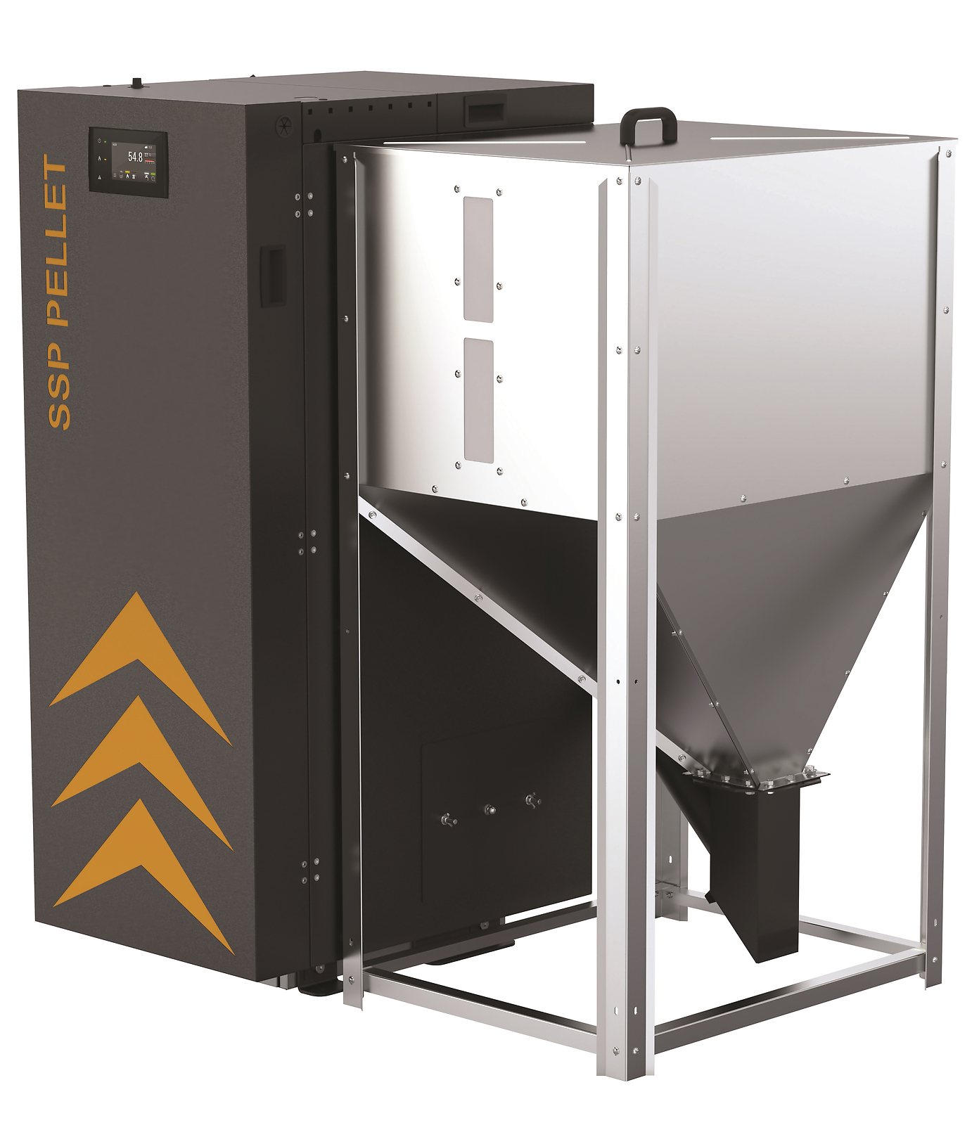 Pelletkessel SSP Kombi Lambda 24  kW (7-21 kW)