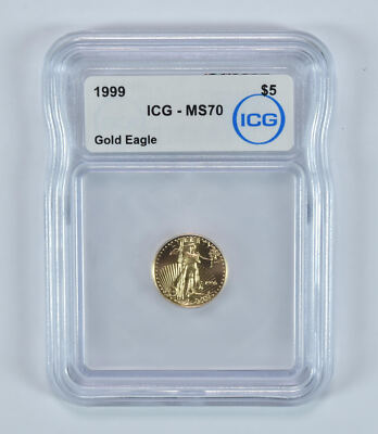 AMERICAN EAGLE コイン The 1999-W Uncirculated American Eagle Gold Error Coins