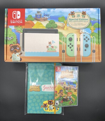 Nintendo Switch Animal Crossing New Horizons Console, Game, & Journal - IN HAND