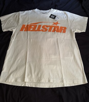 Hellstar Studios Classic Regular Print Tee Orange/White