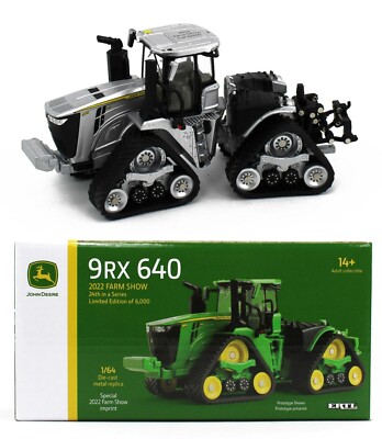2022 FARM SHOW ERTL 1:64 *JOHN DEERE* Model 9RX 640 *SILVER