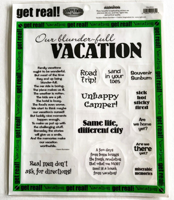 Creative Imaginations Get Real! Scrapperware - Vacation - 8'' x 10''