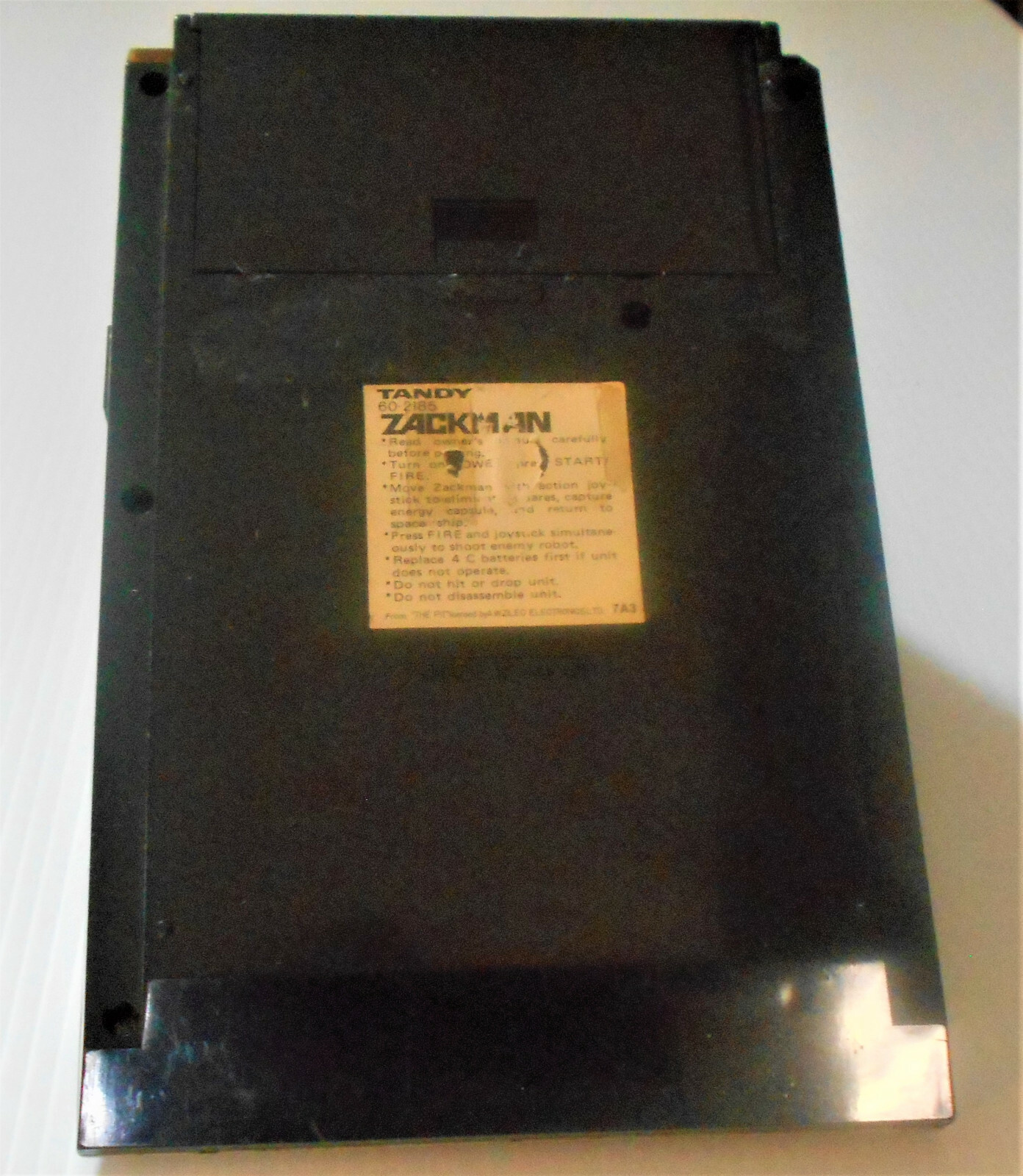 SPACE EXPLORER ZACKMAN Dig Dug Tandy Electronics VFD Handheld Tabletop Game 1984