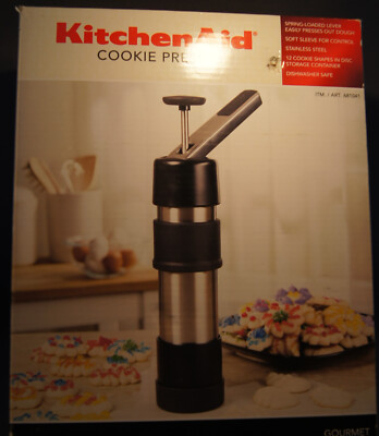 KitchenAid Cookie Press Cookie Shapes Stainless Model 681041 (12) Unique Discs