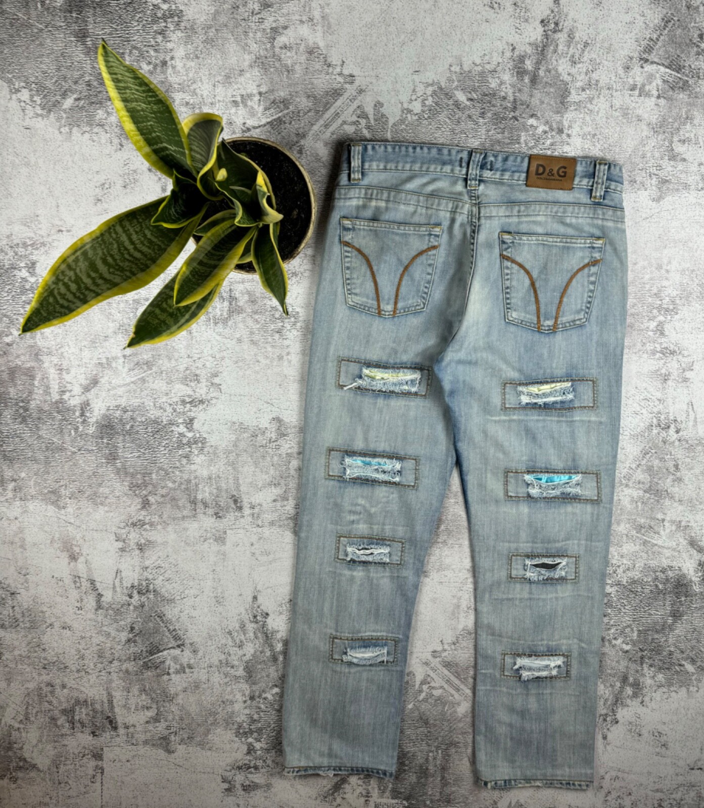 DOLCE&GABBANA ジーンズ　ダメージ加工 Y2K フェイクレイヤード $_57.JPG?set_id=880000500F