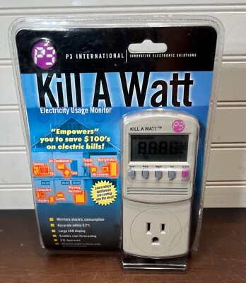 P3 International P4400 Kill A Watt Electricity Usage Monitor Intertek NEW SEALED