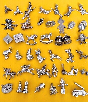 CHILDHOOD WORLD (1) Vintage sterling silver bracelet charms
