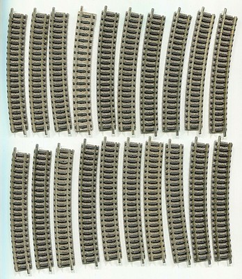 20 x Curved track R3 N Gauge 1