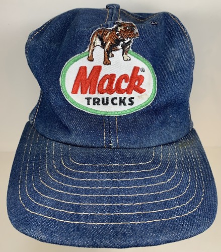 Mack Trucks デニムキャップ Mack Trucks Hat Allied Truck Sales Denim Trucker Cap