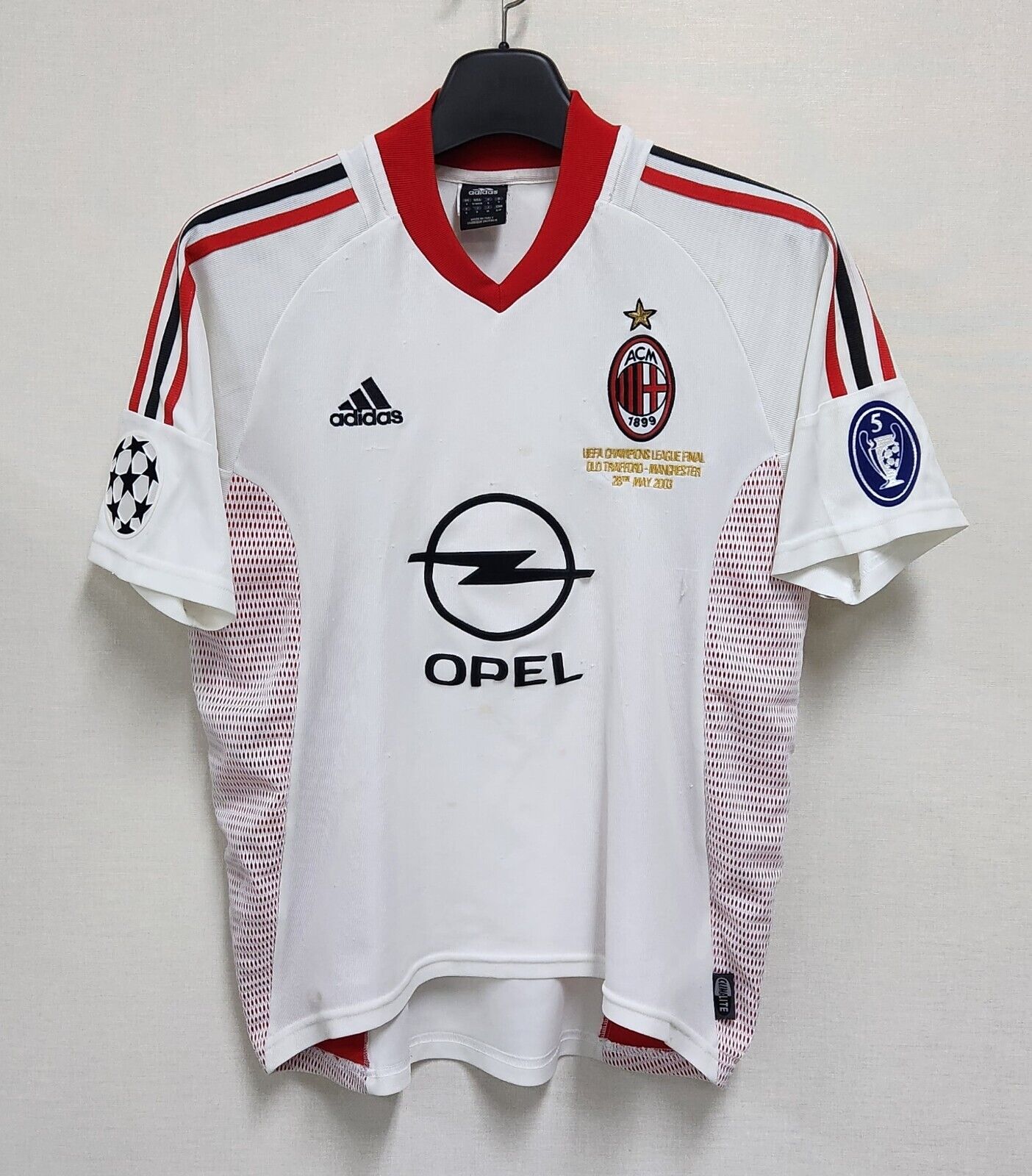 2002-03 AC Milan Away S/S No.10 Rui COSTA 2003 UEFA CL Final 2002-03 AC Milan Away S/S No.10 Rui COSTA 2003 UEFA CL Final