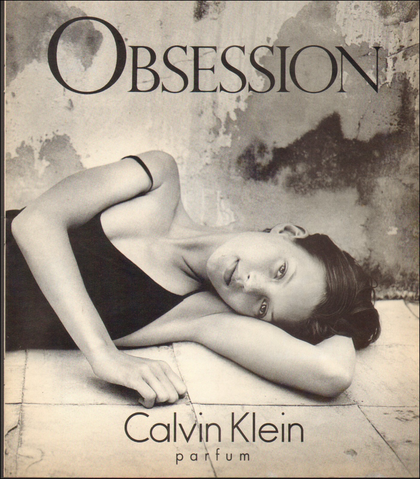 1996 Vintage ad Calvin Klein OBSESSION parfum model Kate 1996 Vintage ad Calvin Klein OBSESSION parfum model Kate