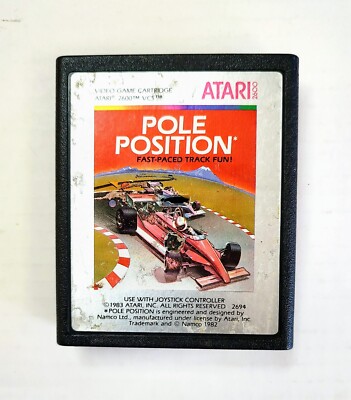 Pole Position ATARI 2600 Video Game Cartridge Only 1982 Tested (See Photos).