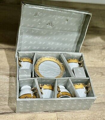 Yamasen Gold Collection 24CT Gold Plated Fine Porcelain Set Of 12 Pcs