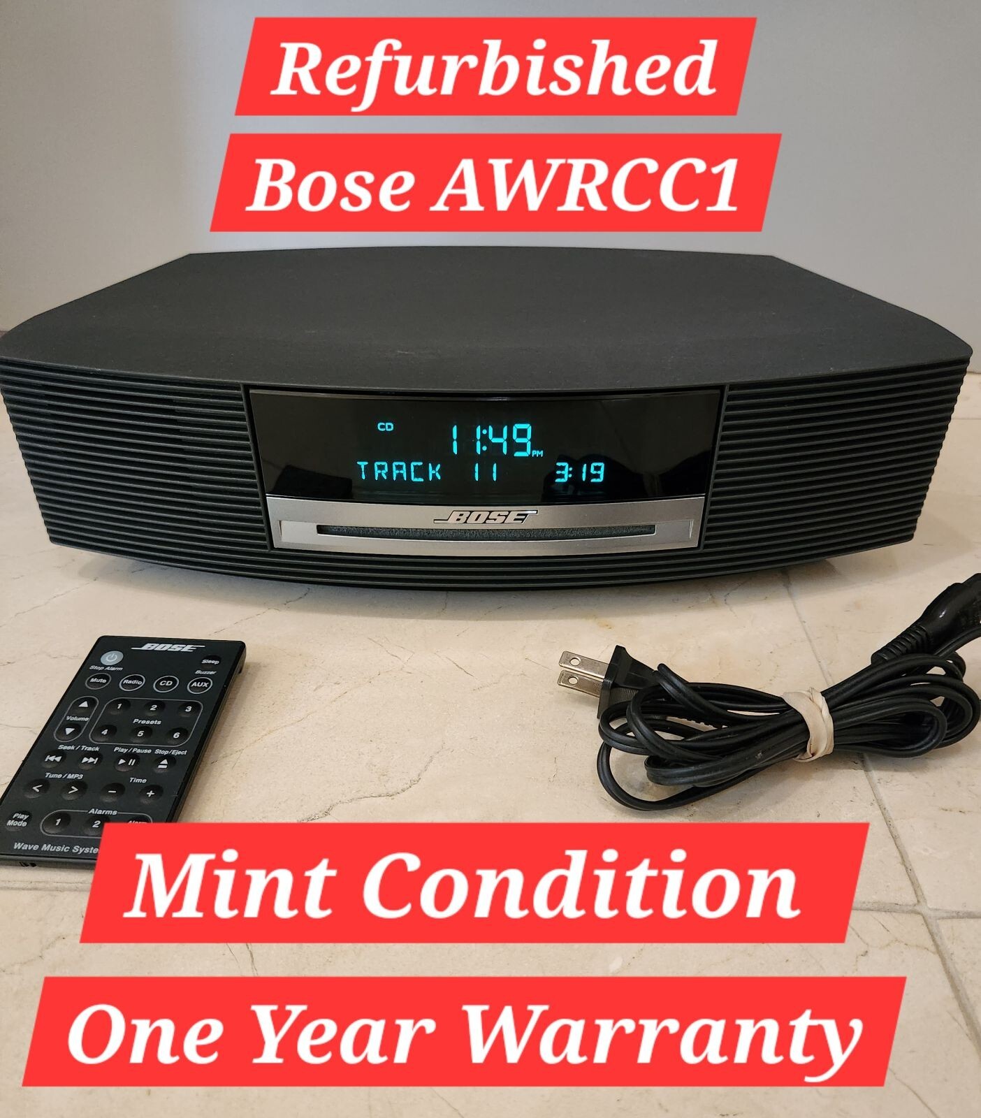 Bose Wave Music System AM/FM Radio and CD Player AWRCC1 Bose Wave Music System AM/FM Radio and CD Player AWRCC1