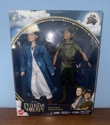 Disney Movie Live Action Peter Pan & Wendy Darling Toy Gift Set Mattel RARE