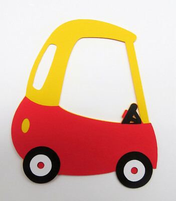 Cozy Coupe Car Die Cut Cardstock Scrapbook Embellishment
