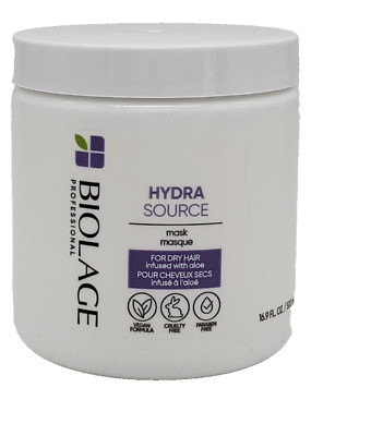 Biolage Hydra Source MASK for Dry Hair  16.9oz/500ml ** NEW PACKAGING