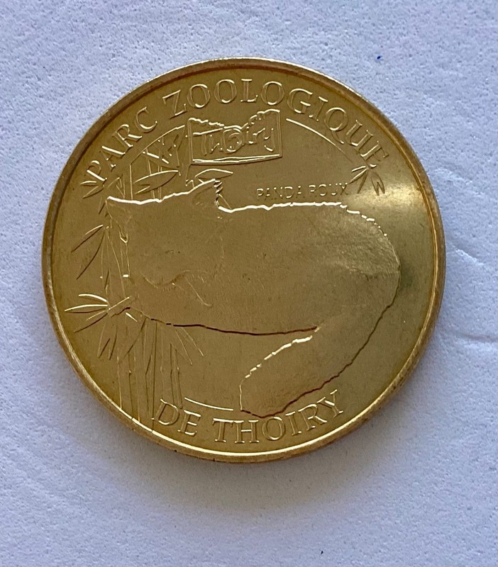 78 - Jeton Touristique- Thoiry - Parc Zoologique - Panda Roux - 2014  - Mdp