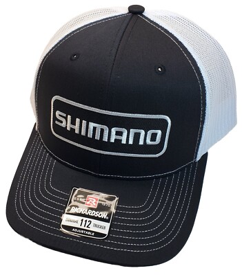 SHIMANO Patch on Richardson 112 Trucker Hat Black/White 