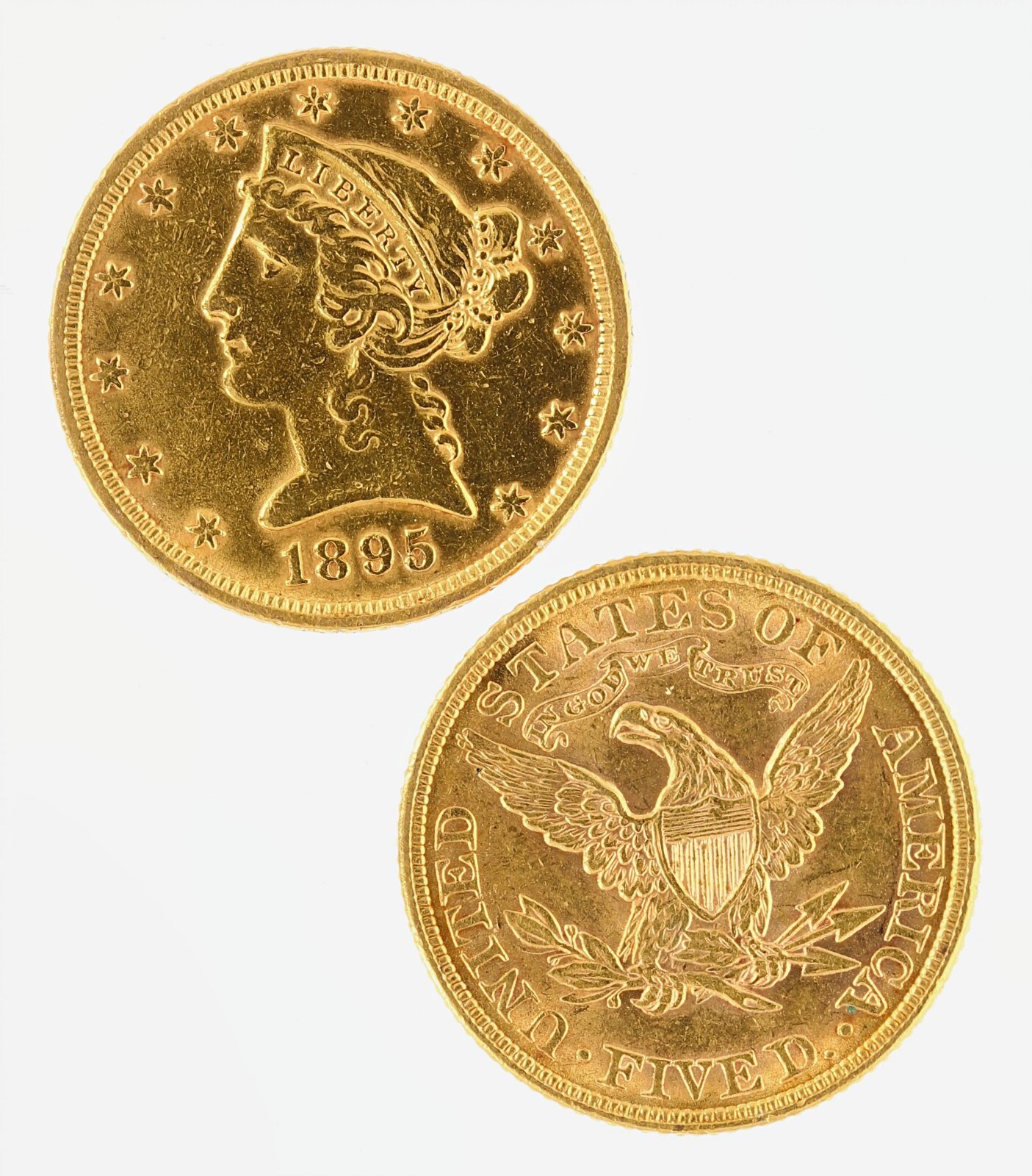 $5 Half Eagle Liberty Head JLY Raw Gold (Random Year) | eBay