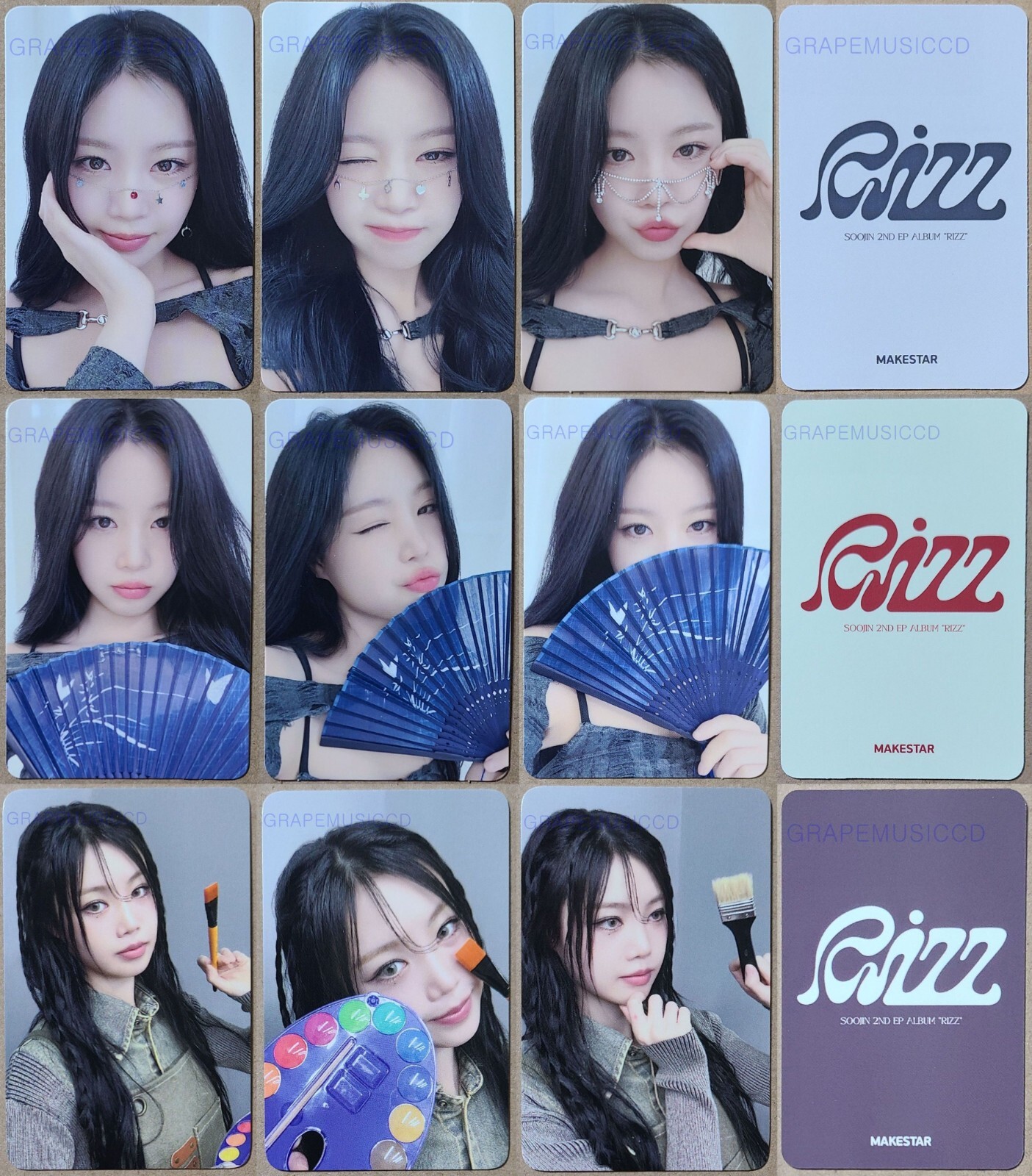 スジン RIZZ MAKESTAR トレカ フォト ポカアルバム セット SOOJIN 2nd EP ALBUM RIZZ OFFICIAL MAKESTAR EVENT PHOTO CARD
