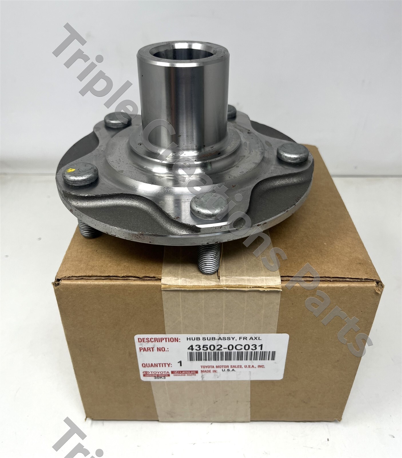 TOYOTA GENUINE OEM 43502-0C031 HUB SUB-ASSY, FRONT AXLE