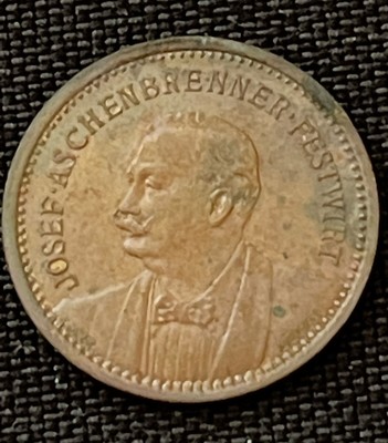 Josef Aschenbrenner Festwirt Coin Medallion Badge Token - Bavaria (Germany)