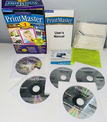 Broderbund Platinum PrintMaster Version 17  PC CDROM Windows
