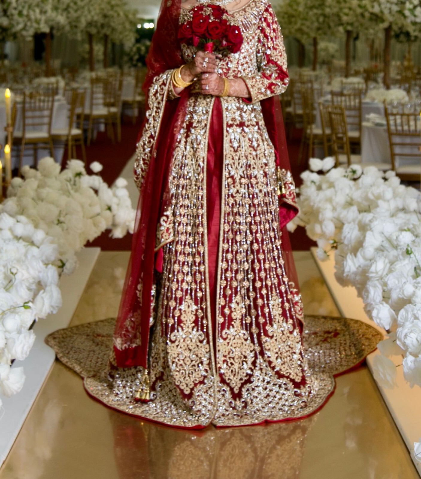 Beautiful Wedding dress red, Asian/Indian/Pakistani, heavy embroidery | eBay