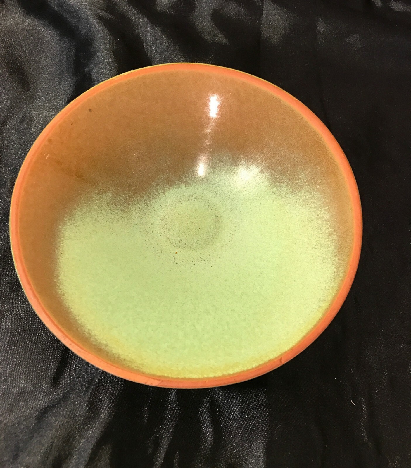 Vintage Frankoma Prairie Green Lid for Bowl  5 1/2