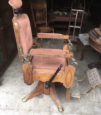Barber Chairs Antique Koken Barber Chair Backrest