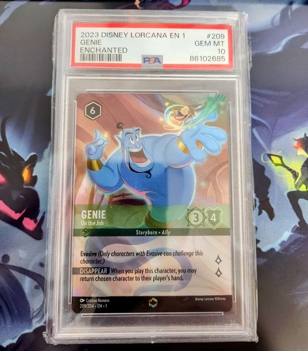 その他 PSA10Disney Lorcana Genie #209 811 PSA10Disney Lorcana Genie #209 811