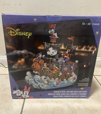 Disney Halloween Animated Pirate Ship with Lights And Music Mickey Mouse Costco