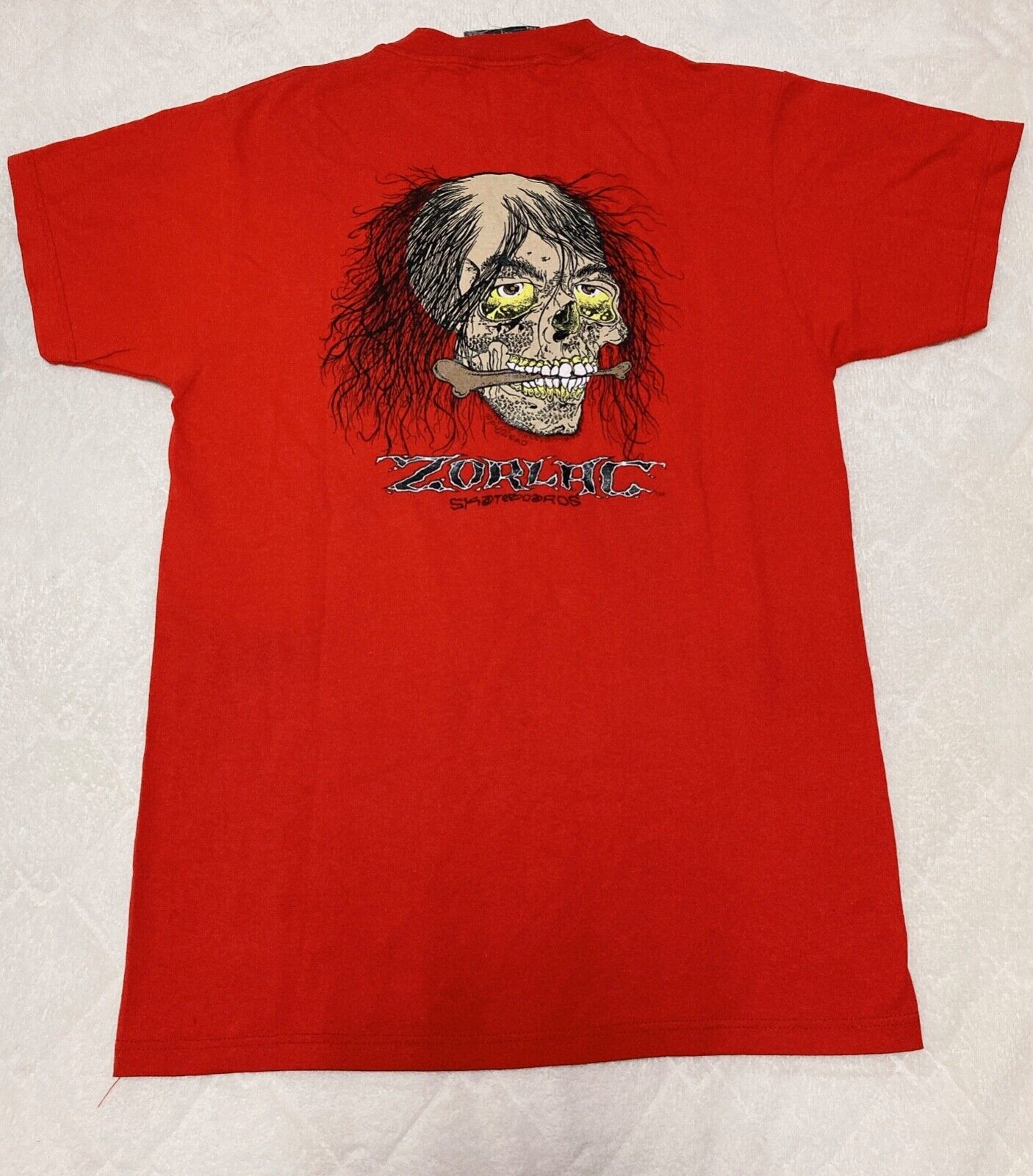 ZORLAC T-Shirt 90s Vintage Skateboard SizeM Pushead Septic ZORLAC T-Shirt 90s Vintage Skateboard SizeM Pushead Septic