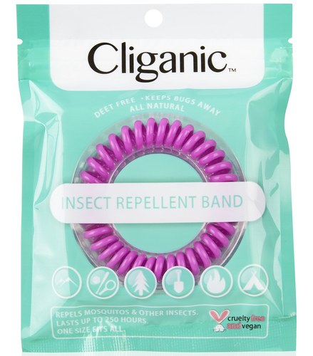 Cliganic 10 Pack Mosquito Repellent Bracelets, 100% Natural | Bug & Insect Band