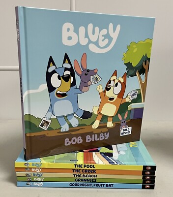 The Bluey Library 6 Book Set Like New! No bx