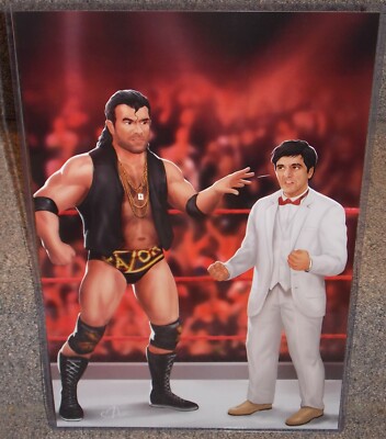 Razor Ramon vs Tony Montana Glossy Art Print 11 x 17 In Hard Plastic Sleeve