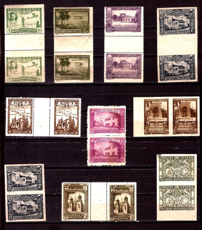 Pim1641/11 Espagne 10 Paires De Timbres  Se Tenant, Neufs