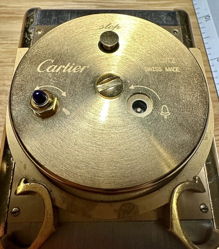 Antique 1980&rsquo;s Cartier Tank Desk Clock (Not Working, Needs Servicing)