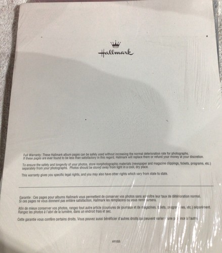 Hallmark AR1055 Page Protectors for Large 3 Ring Post Bound Albums 32 Pages