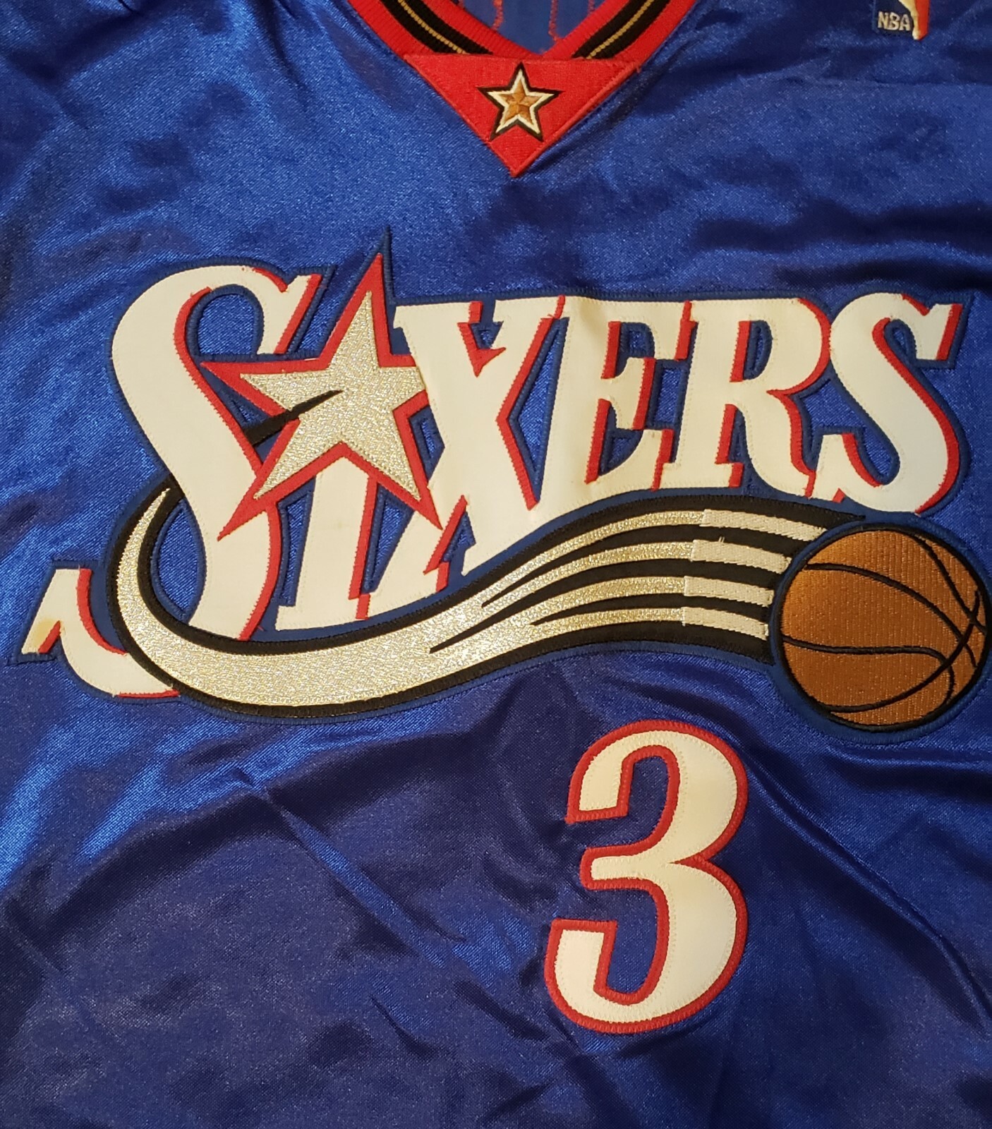 Allen iverson Philadelphia 76ers #3 2004/2005 Signed Game Worn Game Used Jersey