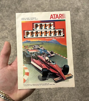 Atari 2600 Pole Position Manual Poster