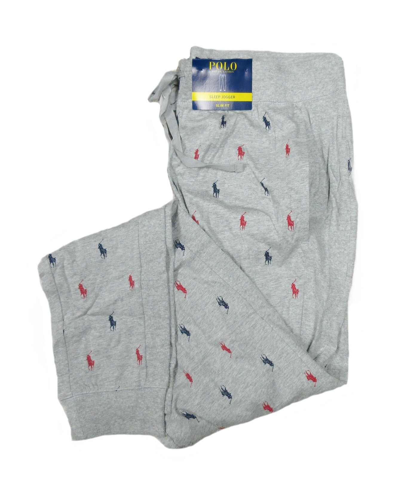 Polo Ralph Lauren Grey All Over Pony Ribbed Side Slim Fit