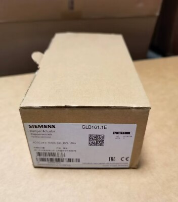 SIEMENS   GLB161.1E  DAMPER ACTUATOR AC/DC24V 10Nm 0/2-10V 150s  NEW IN BOX DHL