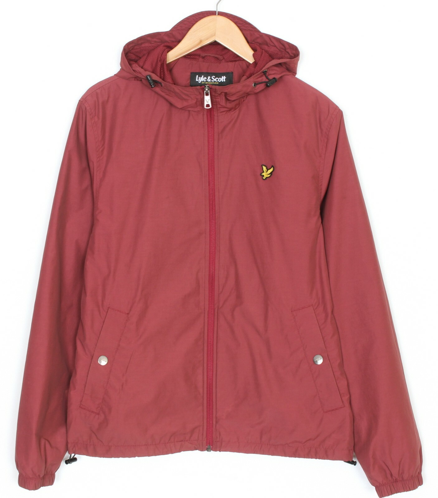 Lyle & Scott Men's Zip Through Hooded Jacket, Black | eBay