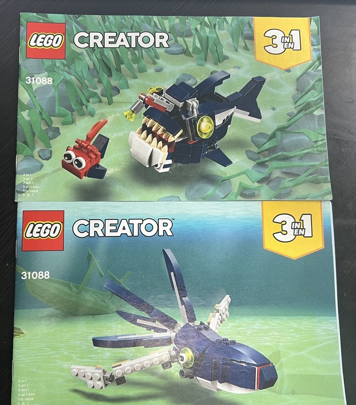 LEGO 31088 Creator Deep Sea Shark Creatures 2 of 3 Instruction