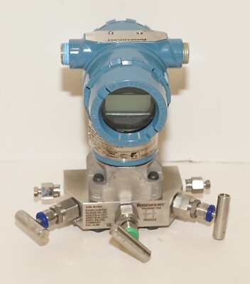 ROSEMOUNT 3051 3051CD3A02B1AS5E5M5RK COPLANAR PRESSURE TRANSMITTER R305 MANIFOLD