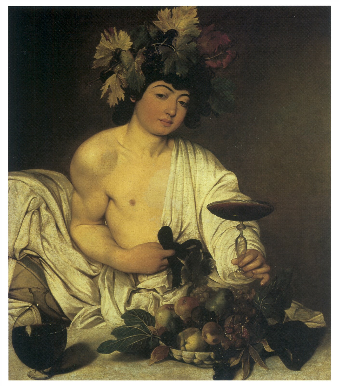 Young Bacchus 1591 Caravaggio Mythology Famous Great Art
