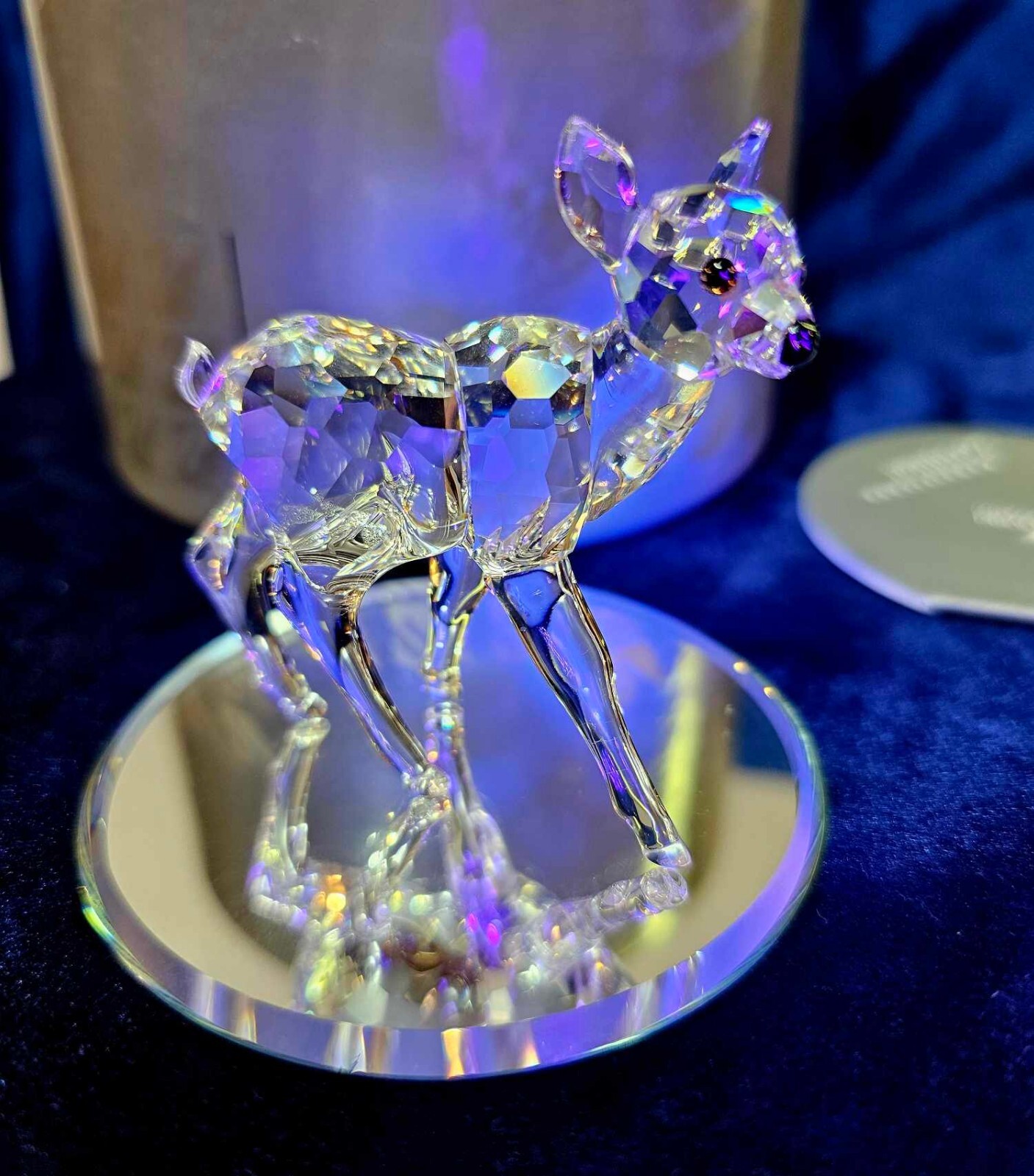 Swarovski 紫色 花の置物 約15cm Swarovski 紫色 花の置物 約15cm