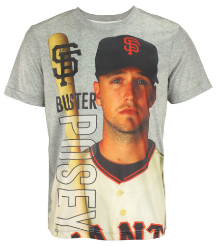 Мужская футболка FOCO MLB San Francisco Giants Buster Posey Player с фотографией